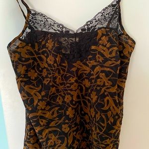 Free People blouse, Size S/P, brown and black.